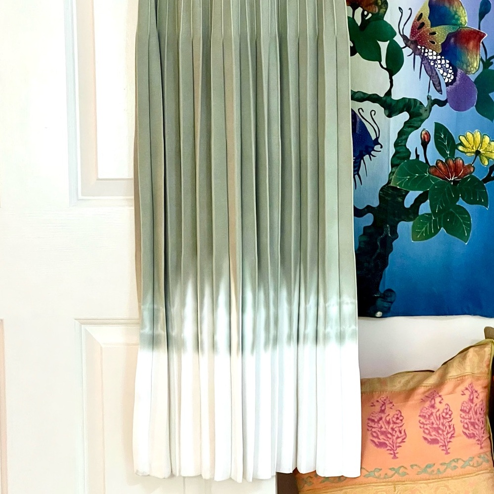 πΊπHPππΊ NWT Staud Ellison Midi Dress Jade Tie Dye πRareπ - Picture 12 of 16